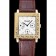 Piaget Emperador Limited Edition quadrante bianco con cassa in oro inciso Bracciale in pelle marrone 1454139