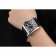 Franck Muller Master Square Quadrante nero Cassa argento Cinturino in pelle nera 622353