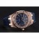 Swiss Audemars Piguet Royal Oak quadrante blu cassa in oro con diamanti cinturino in pelle blu