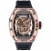 Richard Mille Tourbillon Skull RM 052 Bracciale in gomma nera con cassa in oro rosa 1454252