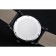 Cartier Rotonde quadrante bianco cinturino in pelle nera cassa nera 1454220