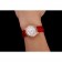 Omega De Ville Prestige Small Seconds quadrante bianco lunetta con diamanti Cassa in oro rosa Cinturino in pelle rossa