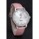 Omega DeVille Prestige Co-Axial Diamond Silver Case quadrante in madreperla Cinturino in pelle rosa