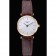 Longines La Grande Classique quadrante bianco cinturino in pelle marrone Femme 622120