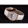 Orologio Cartier in oro rosa con fasi lunari e cinturino in pelle bianca ct254 621373