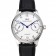 Swiss IWC portoghese quadrante bianco con numeri blu cassa in argento Bracciale in pelle nera 1453913
