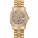 Swiss Rolex Day-Date Red Diamond Pave Dial Bracciale in oro con diamanti 1453960