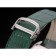 Cartier Tank Anglaise 36 millimetri quadrante bianco diamanti cassa in acciaio cinturino in pelle verde