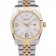 Rolex DateJust Two Tone Stainless Steel 18k Gold Plated Silver Dial 98084