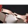 Cartier Ronde Louis Cartier quadrante bianco cinturino in pelle rossa cassa in oro