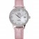 Omega DeVille Prestige Co-Axial Diamond Silver Case quadrante in madreperla Cinturino in pelle rosa
