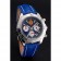Breitling Chronomat Frecce Tricolori quadrante blu Cassa in acciaio cinturino in pelle blu