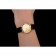 Patek Philippe Calatrava quadrante oro numeri romani doppia lunetta a coste cassa in oro cinturino in pelle nera