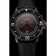 Blancpain Fifty Fathoms Speed ​​Command quadrante in fibra di carbonio con segni rossi Cassa in PVD nero Cinturino in pelle nera 1453775