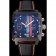 Tag Heuer Monaco Calibre 36 Quadrante a strisce blu e arancioni Cinturino in pelle nera 622302