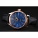 Rolex Cellini quadrante blu lunetta in oro cassa in acciaio inossidabile cinturino in pelle nera 622.841