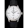 Svizzero Rolex Cellini Time Cassa in argento quadrante bianco Bracciale in pelle nera 622.653