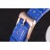 Chopard Luxury Gold Lunetta con quadrante bianco e cinturino in pelle blu 621544