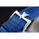Vacheron Constantin Patrimony Power Reserve quadrante blu Bracciale in pelle blu cassa d'argento 1454263