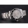 Swiss Rolex Submariner quadrante argento con marcature in diamanti lunetta nera cassa e bracciale in acciaio inossidabile