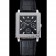 Piaget Emperador Limited Edition quadrante nero inciso cassa d'argento Bracciale in pelle nera 1454136