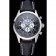 Breitling Transocean Chronograph Unitime quadrante nero Cassa in acciaio inossidabile Bracciale in pelle nera 622242