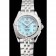 Breitling Colt Lady quadrante blu chiaro cassa e bracciale in acciaio inossidabile con indici delle ore di diamanti