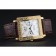 Piaget Emperador Limited Edition quadrante bianco con cassa in oro inciso Bracciale in pelle marrone 1454139