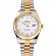 Swiss Rolex Datejust quadrante bianco Diamond Hour Marks lunetta in oro cassa in acciaio inossidabile bracciale bicolore