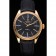 Rolex Cellini quadrante nero cassa in oro cinturino in pelle nera 622.832