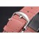 IWC Portofino giorno e notte quadrante bianco cassa in acciaio inossidabile cinturino in pelle rosa
