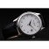 Patek Philippe Geneve Calatrava Indicatore delle ore con borchie in cristallo quadrante bianco cinturino in pelle nera