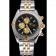 Breitling Chronomat Quadrante Nero Bracciale in Acciaio Inossidabile e Oro - 622429