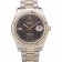 Rolex DateJust Gold Ribbed Pattern lunetta quadrante marrone