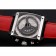 Tag Heuer Monaco Calibre 36 Quadrante blu e rosso Quadrante a strisce Cinturino in pelle nera 622272