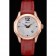 Orologio con bracciale Chopard in pelle rossa 80276