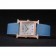 Hermes Heure H Rose Gold Diamond Encrusted Lunetta Cinturino in pelle blu Quadrante bianco 80238