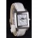 Jaeger le Coultre Reverso Squadro Lady cinturino in pelle bianca quadrante perla 41970