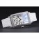 Franck Muller Long Island Classic quadrante bianco cassa con diamanti Cinturino in pelle bianca 622368