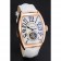 Franck Muller Casablanca cinturino in pelle di coccodrillo bianco quadrante bianco 80283