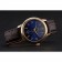 Omega DeVille Prestige Small Seconds Blue Dial Cassa in oro Bracciale in pelle marrone 622.601