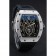 Richard Mille Tourbillion Spider RM 19-01 Bracciale in gomma nera con cassa in argento 1454256