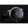 Piaget Altiplano Date quadrante nero cassa in oro rosa cinturino in pelle nera