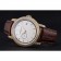 Svizzero Vacheron Constantin Patrimony Contemporaine Cassa in oro con diamanti Quadrante bianco Bracciale in pelle marrone 622.686