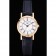 Longines La Grande Classique quadrante rotondo bianco cassa in oro cinturino in pelle nera piccolo 622383