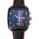 Tag Heuer Monaco Calibre 36 Quadrante blu e rosso Quadrante a strisce Cinturino in pelle nera 622272