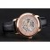 Quadrante scheletrato svizzero Piaget Altiplano con cassa in oro rosa e diamanti Cinturino in pelle nera