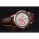 Longines ruota a colonne quadrante bianco cassa in oro cinturino in pelle marrone