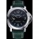 Bracciale Panerai Luminor Marina in acciaio inossidabile lucido con lunetta in pelle verde 622.310