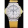 Orologio Hublot Big Bang cinturino giallo quadrante bianco 98071